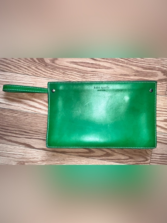 kate spade Handbags - kate spade Emerald Green Leather Pouch Wallet wristlet strap
